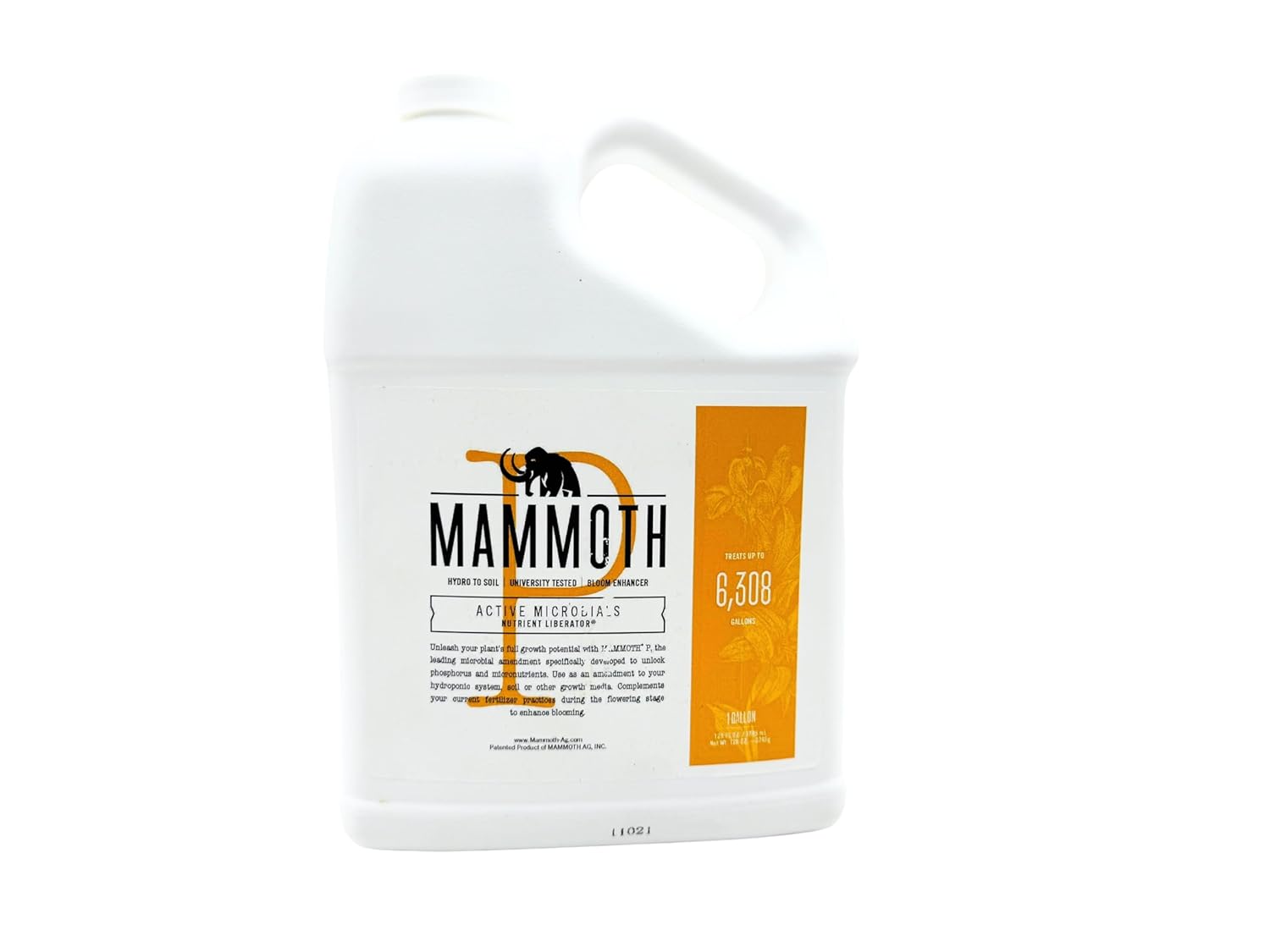 Mammoth Organic Bloom Booster | Mammoth P Organic Fertilizer Microbial Inoculant | 16% Proven Increase in Yield (250 ml)