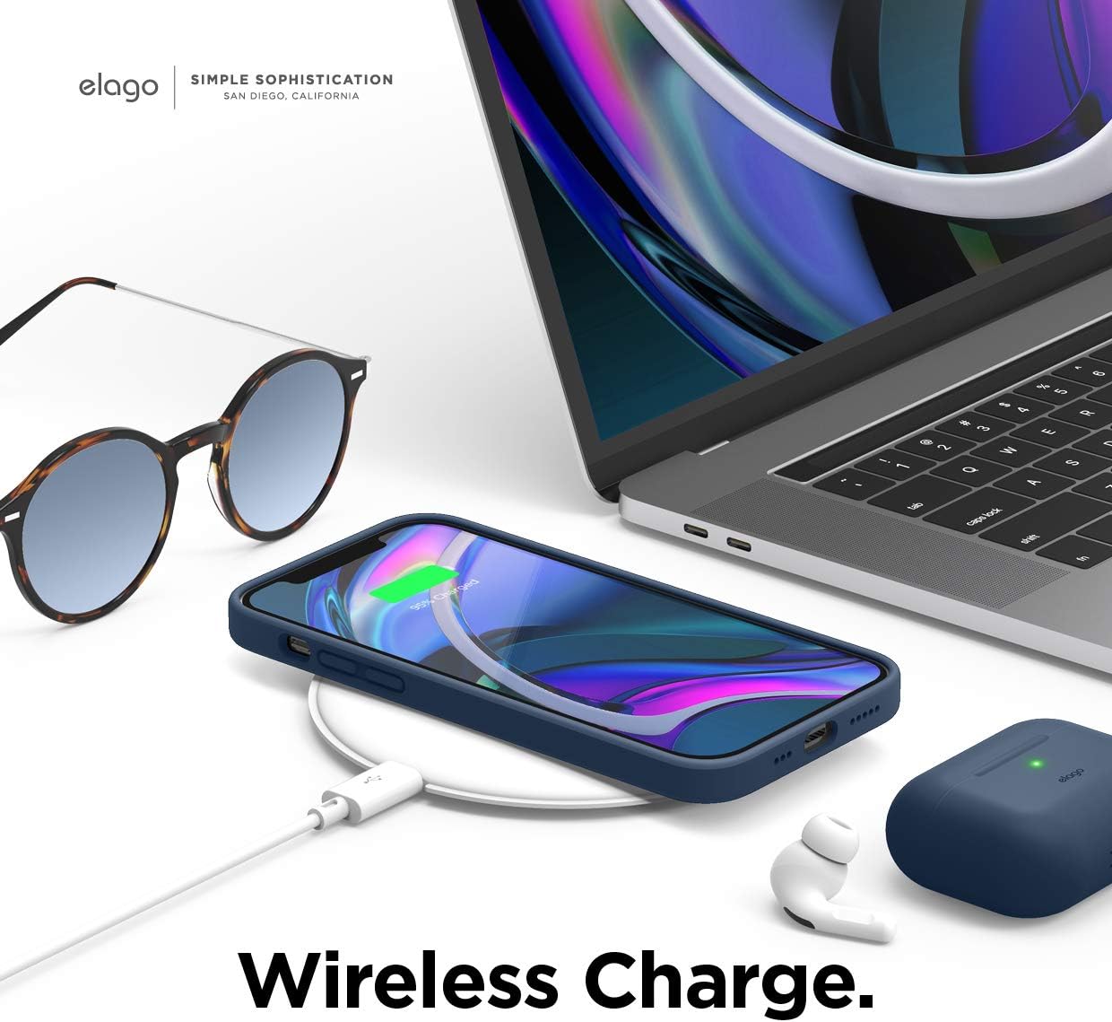 elago Premium Liquid Silicone Case for iPhone 12 Mini Lavender
