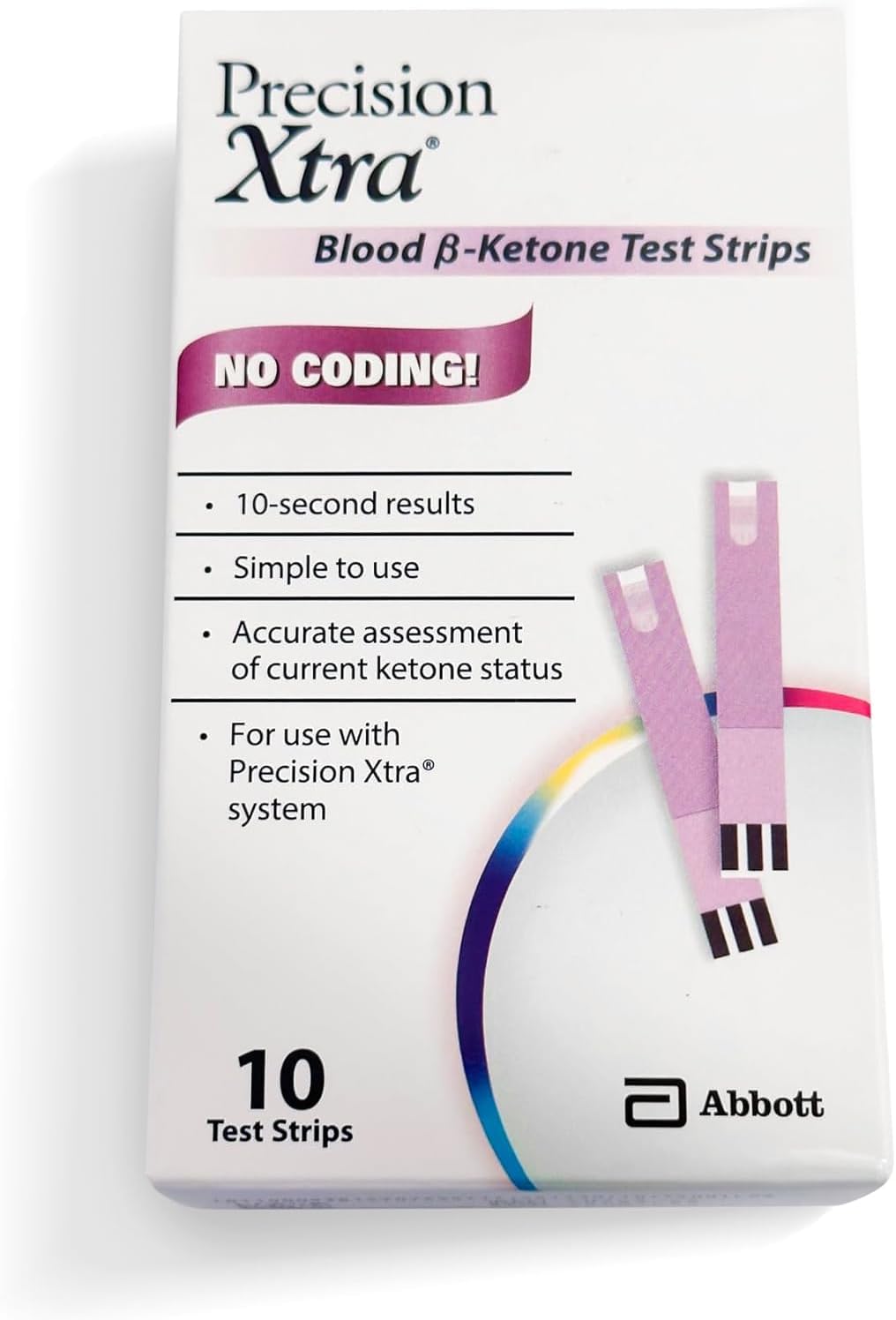Precision Xtra End/Top Fill Blood Ketone Strip