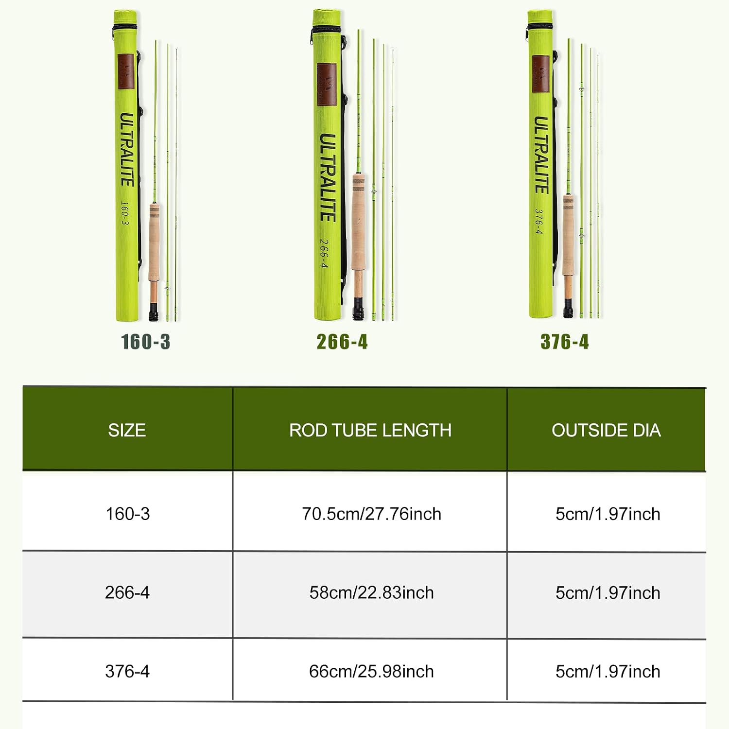 Maxcatch Ultralite-X Fly Fishing Rod for Small Streamers, Super Light Weight, Trout Fishing, 1/2/3wt, Small River