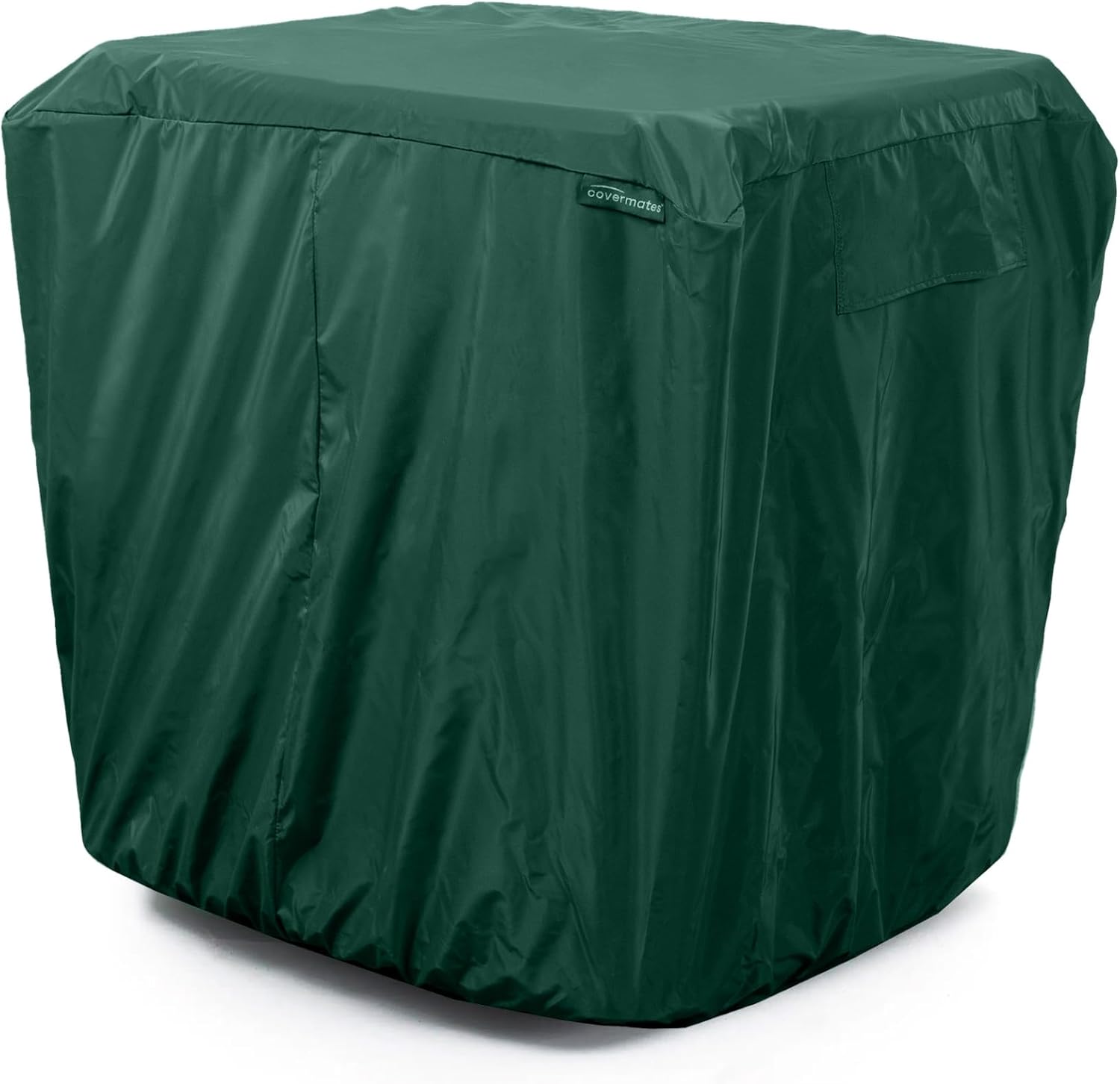Covermates Classic Heavy-Duty Air Conditioner Cover - Durable All-Weather Protection for Outdoor Central AC Units - Water-Resistant 12-Gauge Vinyl Shell, 26W x 26D x 32H, Green