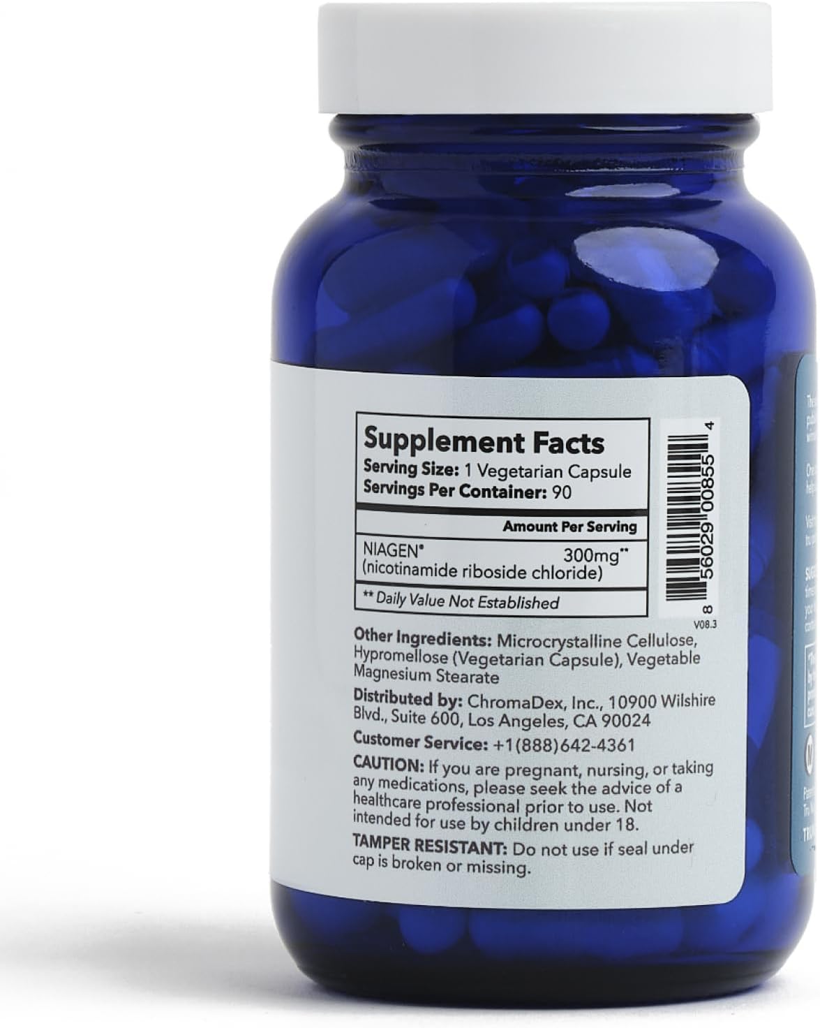 TRU NIAGEN NAD+ Supplement, Nicotinamide Riboside 300mg, 30 Daily Servings