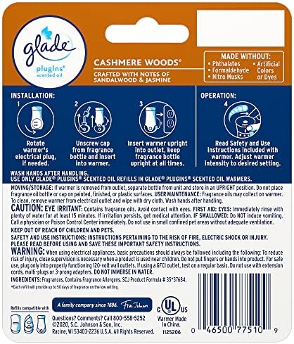Glade PlugIns Refills Air Freshener Starter Kit, Hawaiian Breeze, Scented and Essential Oils for Home and Bathroom, 0.67 Fl Oz, 1 Warmer + 1 Refill