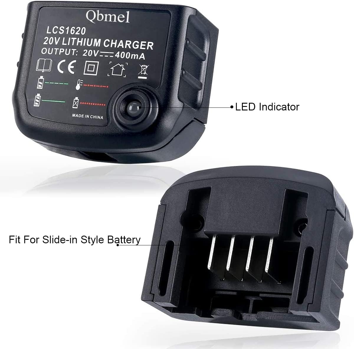 20Volt Li-Ion Battery Charger Replacement for Black+Decker LCS1620 90590282 20V MAX Lithium Ion Battery LBXR20 LBXR20-OPE LB20 LBX20 LBX4020