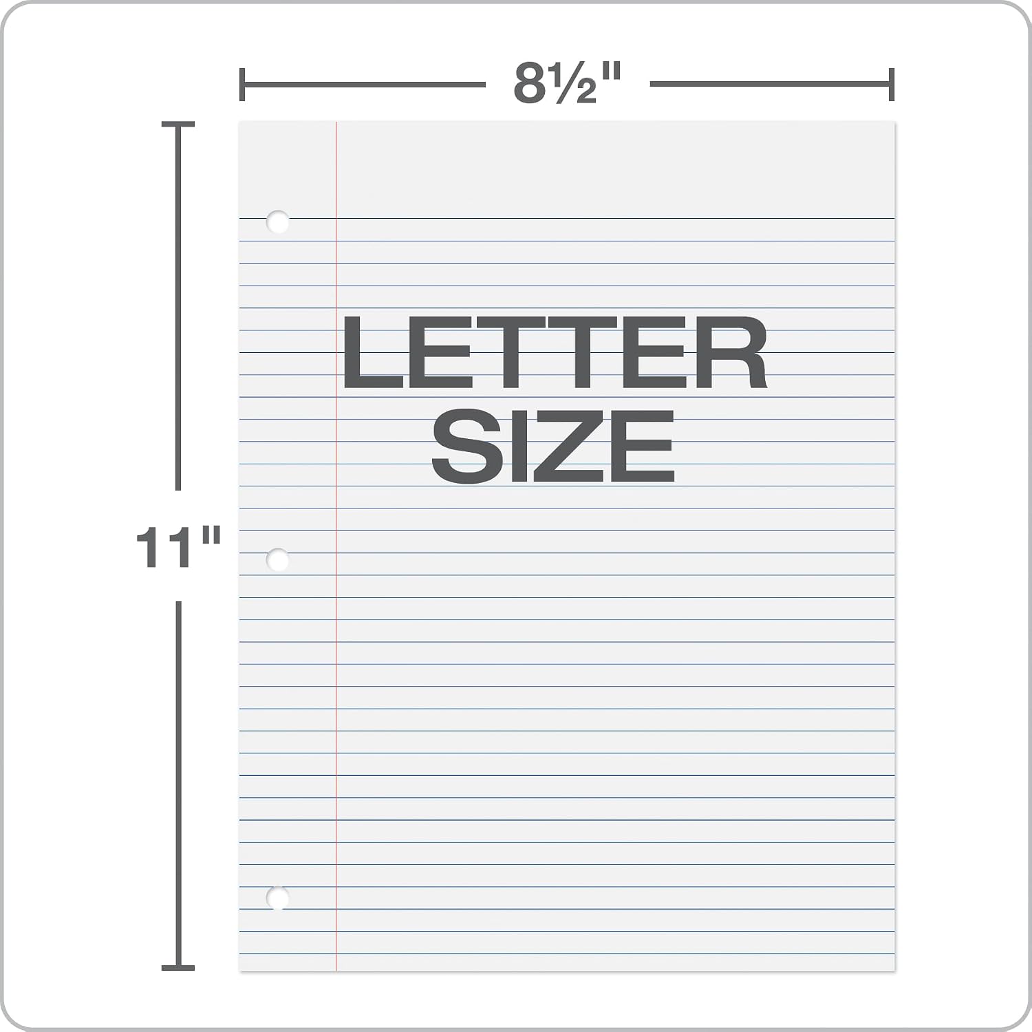 Oxford Loose Leaf Paper, 500 Sheets, College Rule Filler Notebook Paper, 8-1/2" x 11", 3-Hole Punched Fits 3-Ring Binders (62349)