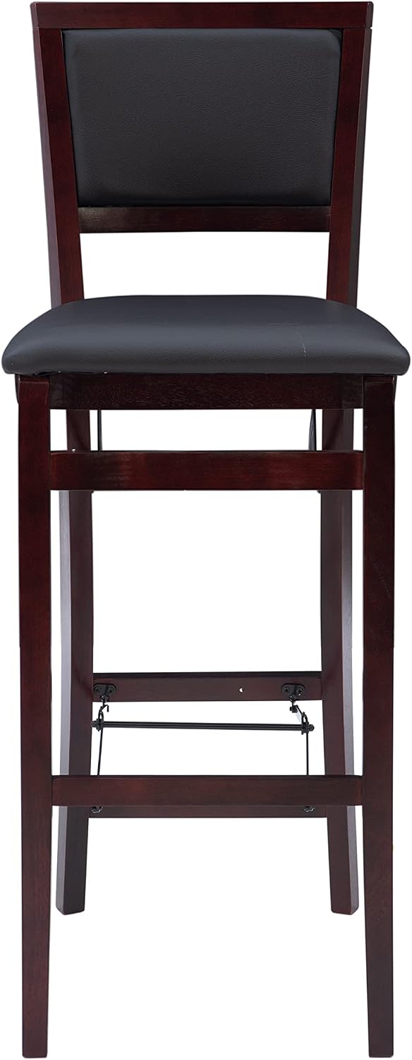 Linon Keira Pad Back Folding Bar Stool