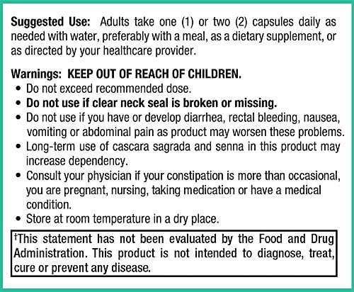 Peak Pure & Natural Colon Support - Colon Cleanse and Detox Supplement for Digestive Health - Gut Health Support with Inulin and Senna Leaf Extracts - with Fiber, Prebiotics, and Probiotics - 1 Pack