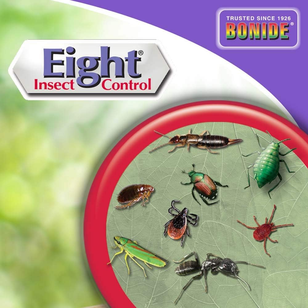 Bonide Eight Insect Control Yard & Garden, 32 oz Ready-to-Spray | Long Lasting Insecticide, For Mosquitos, Beetles, Fleas, Ticks