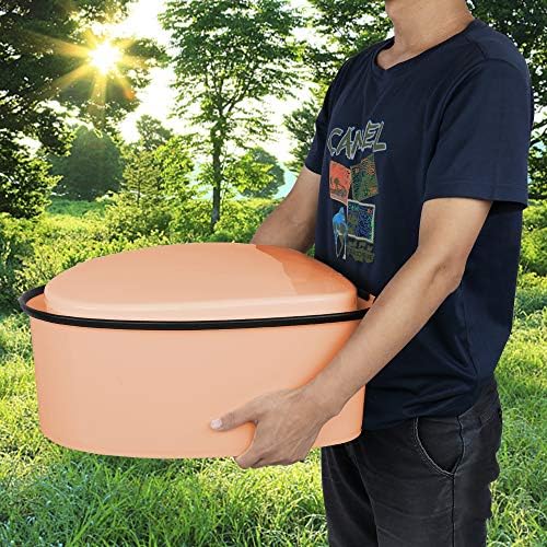 VINGLI Portable Toilet | Indoor Outdoor Commode w/Detachable Inner Bucket & Removable Paper Holder, Lightweight & Compact for Camping, Boat, Van