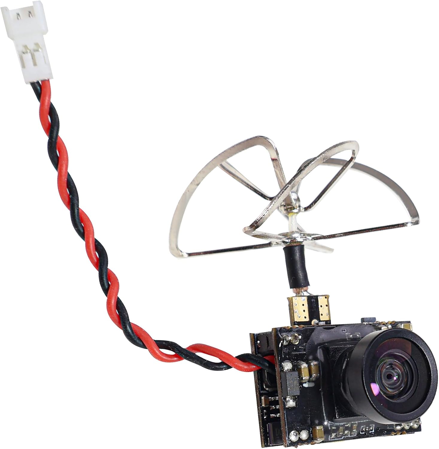 AKK C163 Super Mini 5.8GHZ 40CH 200MW FPV Transmitter 600TVL FPV Camera with 4 Leaf Antenna for FPV Quadcopter Drone Aircraft