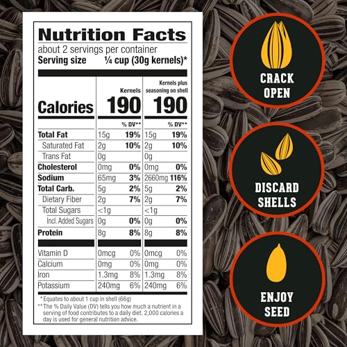 DAVID Jumbo Sunflower Seeds, Cracked Pepper Flavor, 5.25 oz.