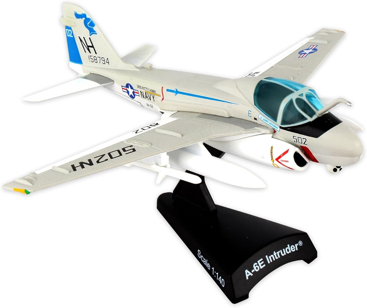 Daron Worldwide Trading Postage Stamp A-6 Intruder Va-52 Knightriders 1/14 Airplane Model