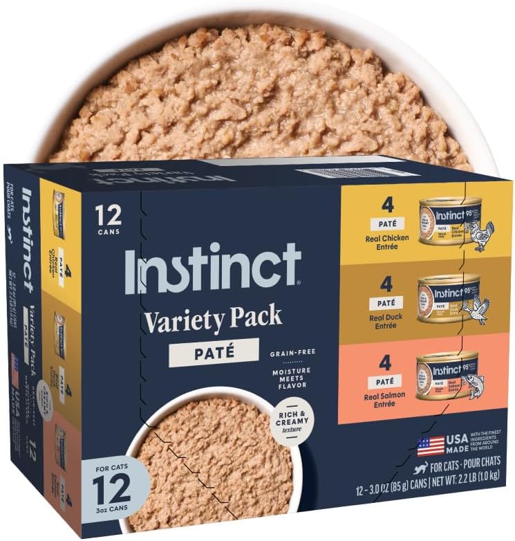 Instinct Original Grain Free Real Rabbit Recipe Natural Wet Canned Cat Food, 3 oz. Cans (Case of 24) | Rich & creamy pate texture, high protein, real rabbit, whole-food ingredients, grain-free, hydration support