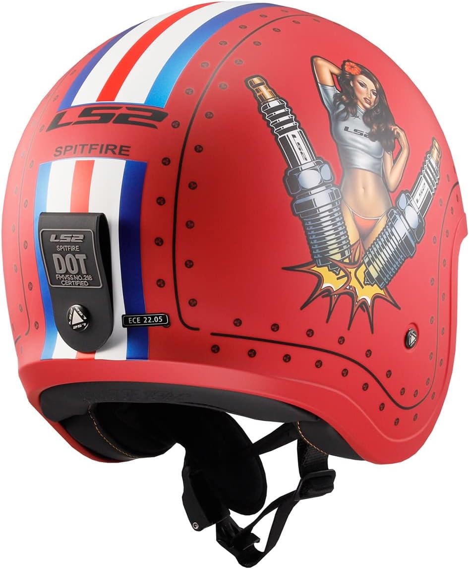 LS2 Helmets Open Face Spitfire Helmet