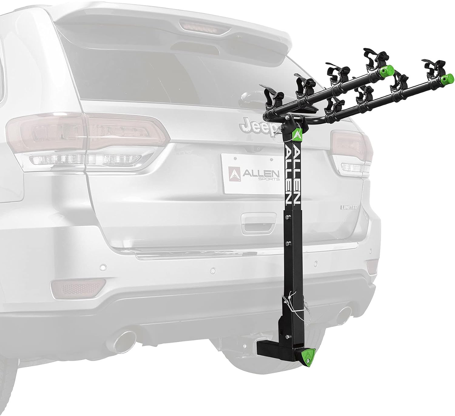 Allen Sports Deluxe 4-Bike Hitch Mount Rack (2-Inch Receiver) , Black