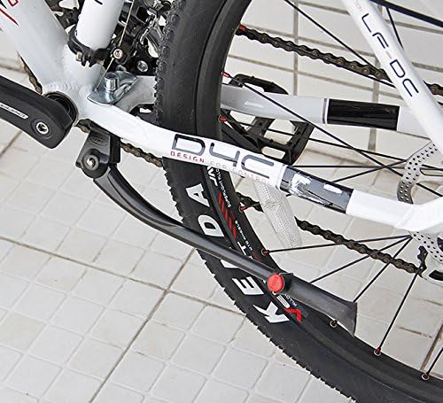 BlueSunshine Center Mount Bicycle Kickstand Adjustable Aluminum Alloy Bike Stand Fits For 24-28 Inch Bicycles (Black)