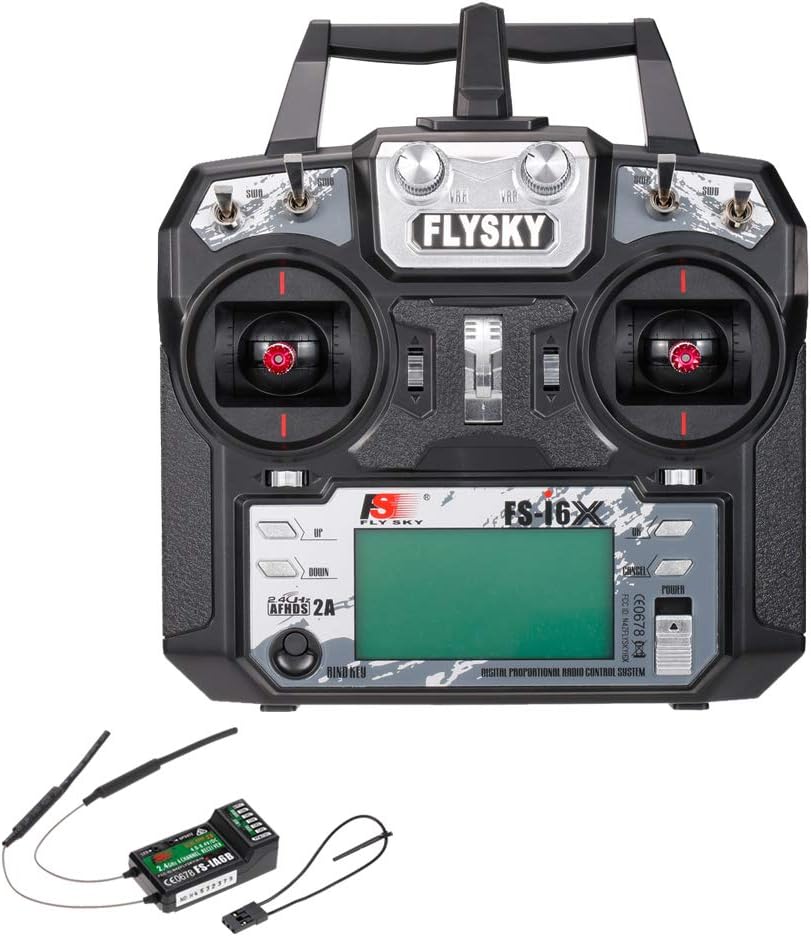 GoolRC Flysky FS-i6X 2.4GHz 10CH AFHDS 2A RC Transmitter with FS-iA6B Receiver for RC Drone Airplane Helicopter