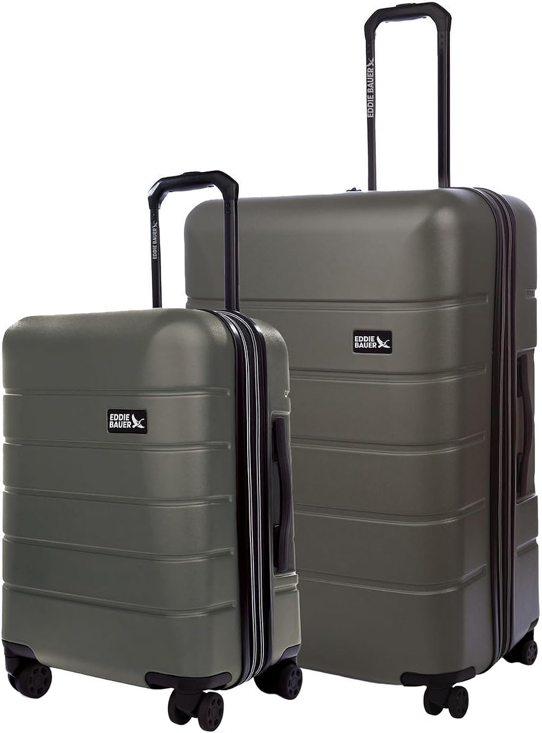 Eddie Bauer Glacier Checked 30" Luggage | Hardside | Spinner Wheels | Expandable | Lightweight | Travel Essentials - Sprig Green