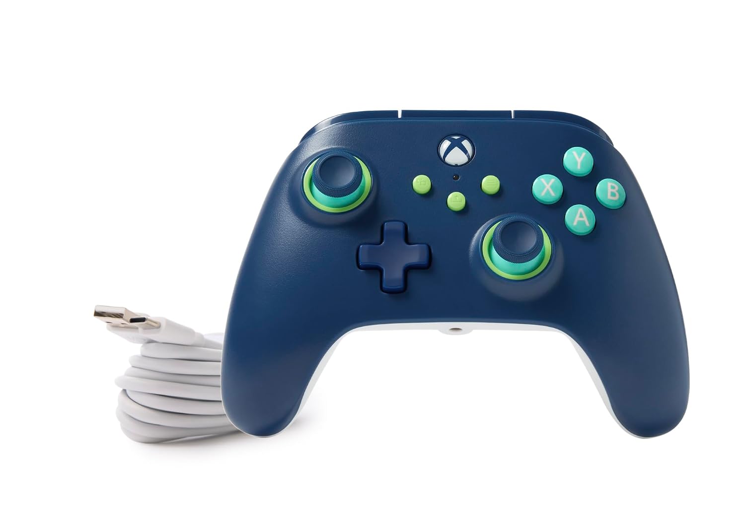PowerA Wired Controller for Xbox Series X|S - blue, gamepad, video game/gaming controller, works with Xbox One, Officially Licensed