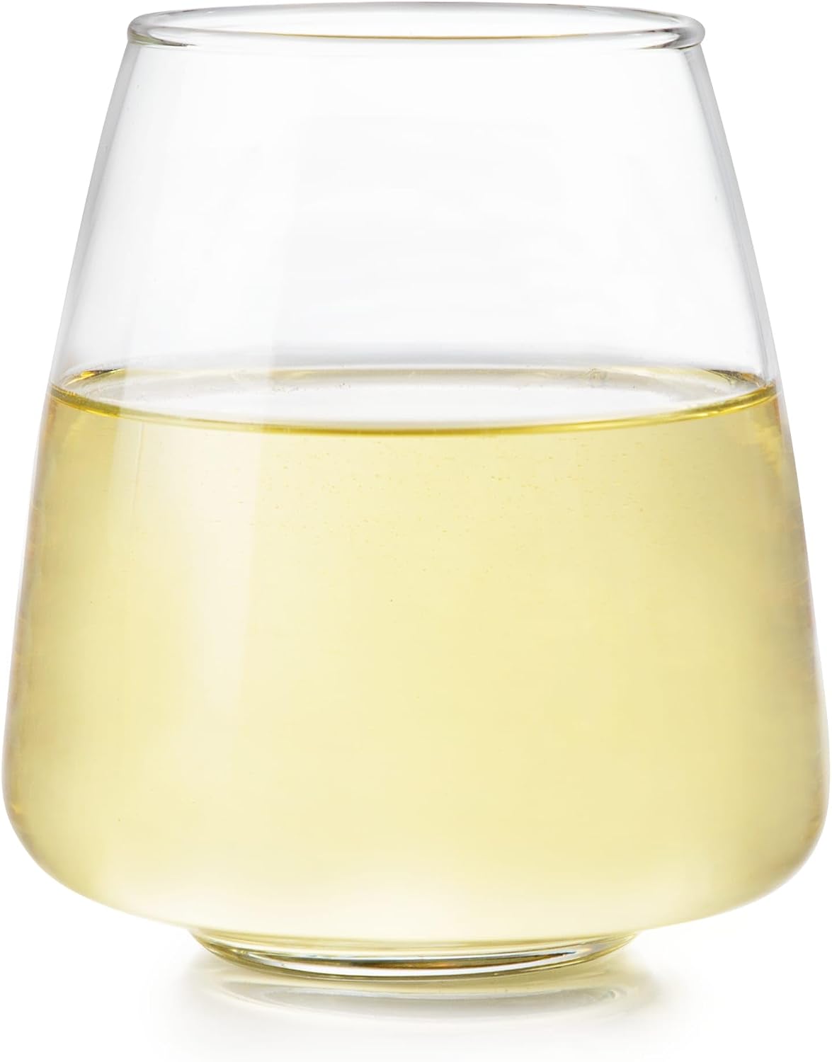Libbey Classic Blue All-Purpose Stemless Wine Glasses Set 6, Timeless Wine Cups Set of 6, 15.25 Oz, Wine Glass Set for Dinners, Weeknights