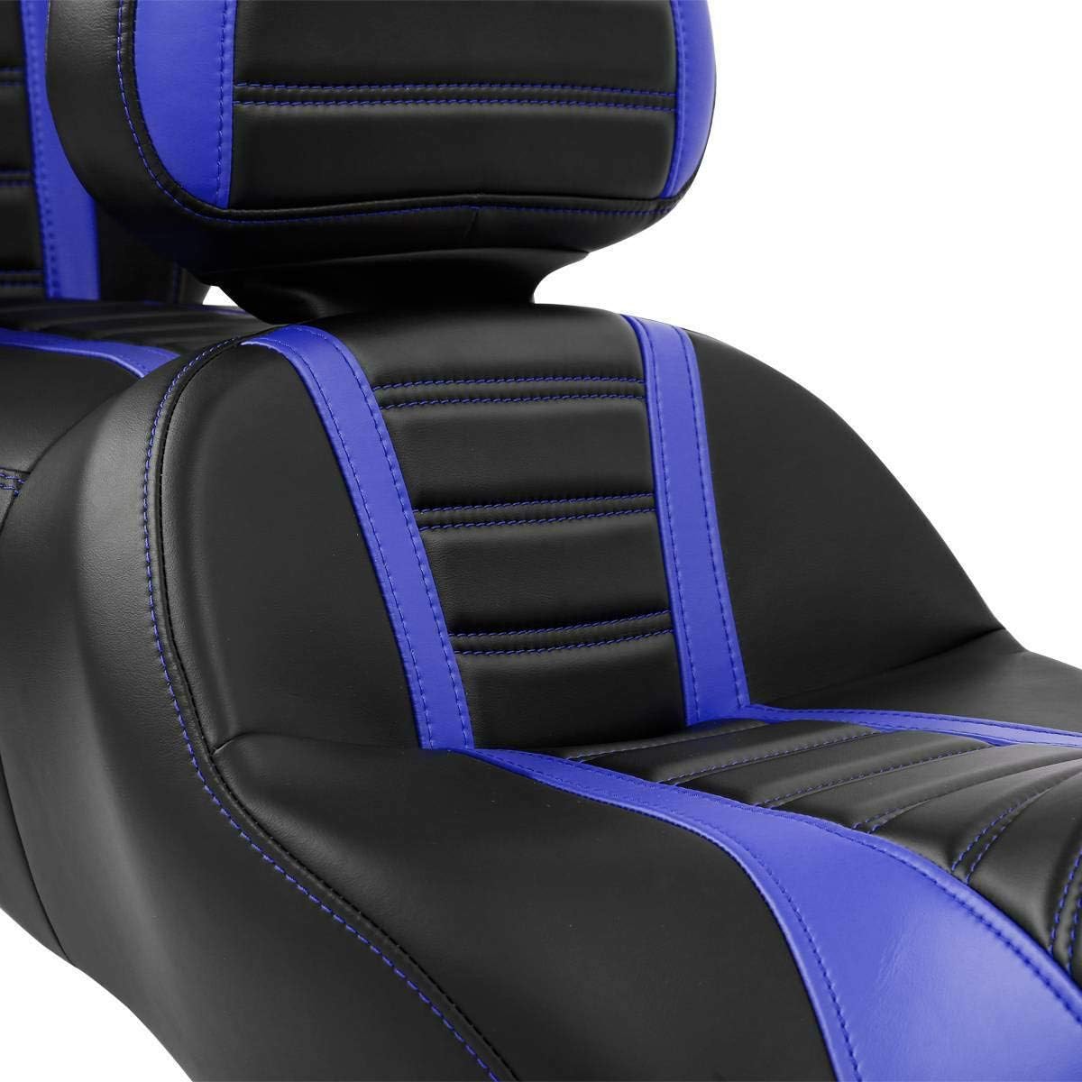 Rider Passenger One-Piece Two-Up Seat Driver Rider Backrest Wrap Around Backrest Pad Fit For Harley 2014-2023 Touring Road King Street Glide Road