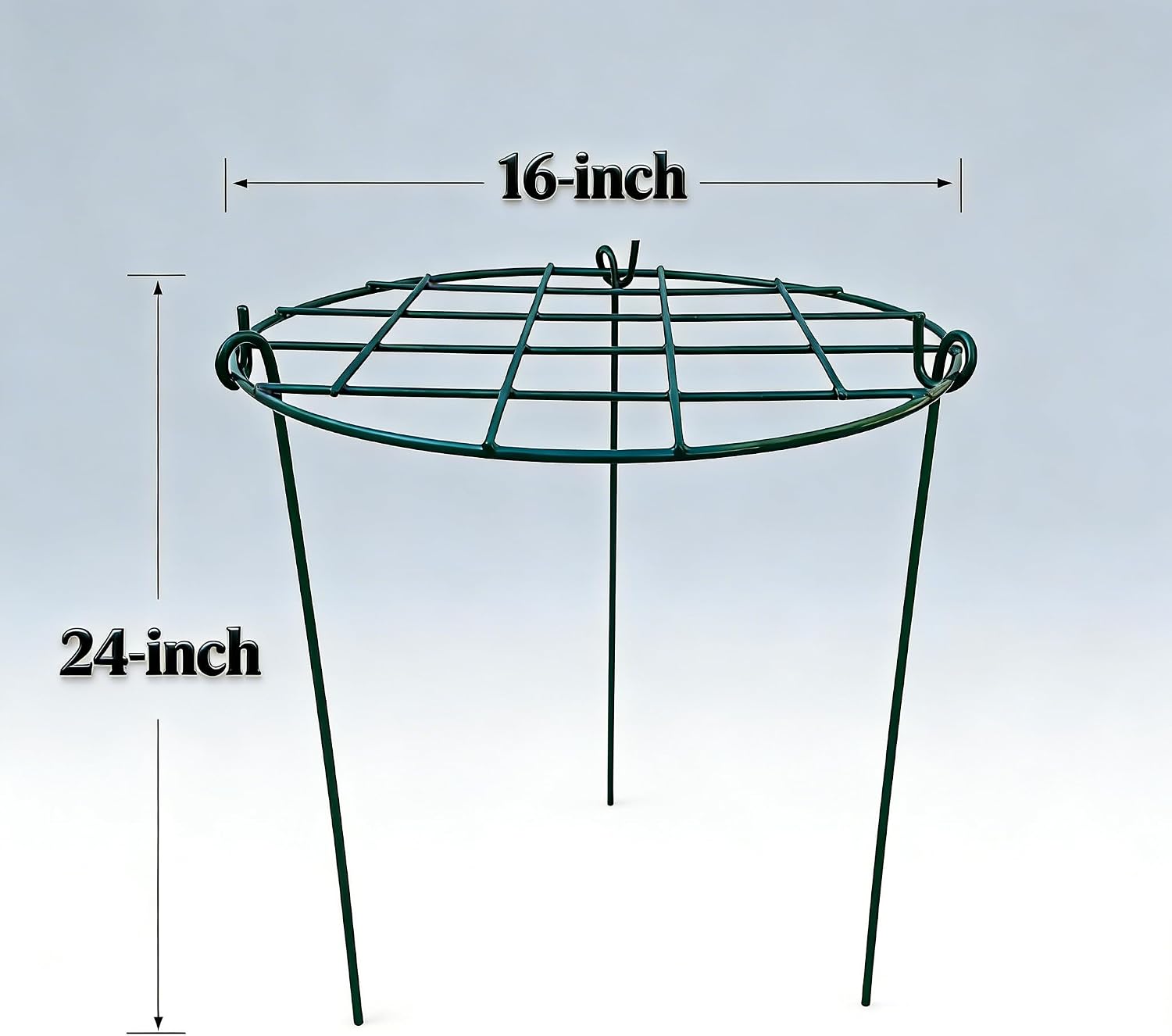 MTB Supply 5 Pack 36" x 18" Peony Double Ring Plant Support,Plant Support Stakes for Tomatoes Peony Lily Rose Plant Support Rings Peony Cages for Outdoor Plants Flowers Vegetables