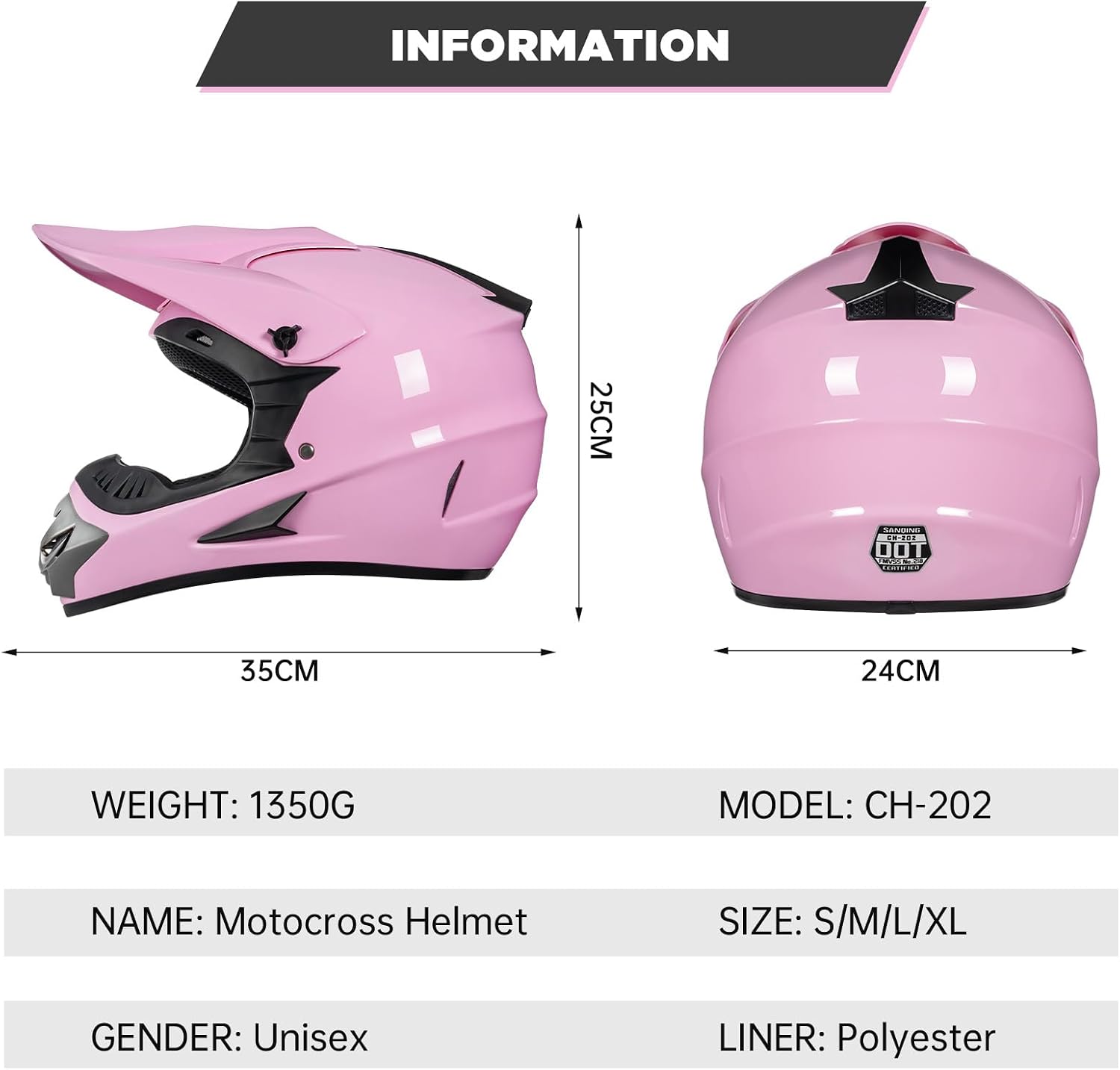 Youth Kids Dirt Bike Motocross Helmet (Goggles Gloves Face Mask) 4PCS Set, DOT Approved Full Face Motorcycle Helmets
