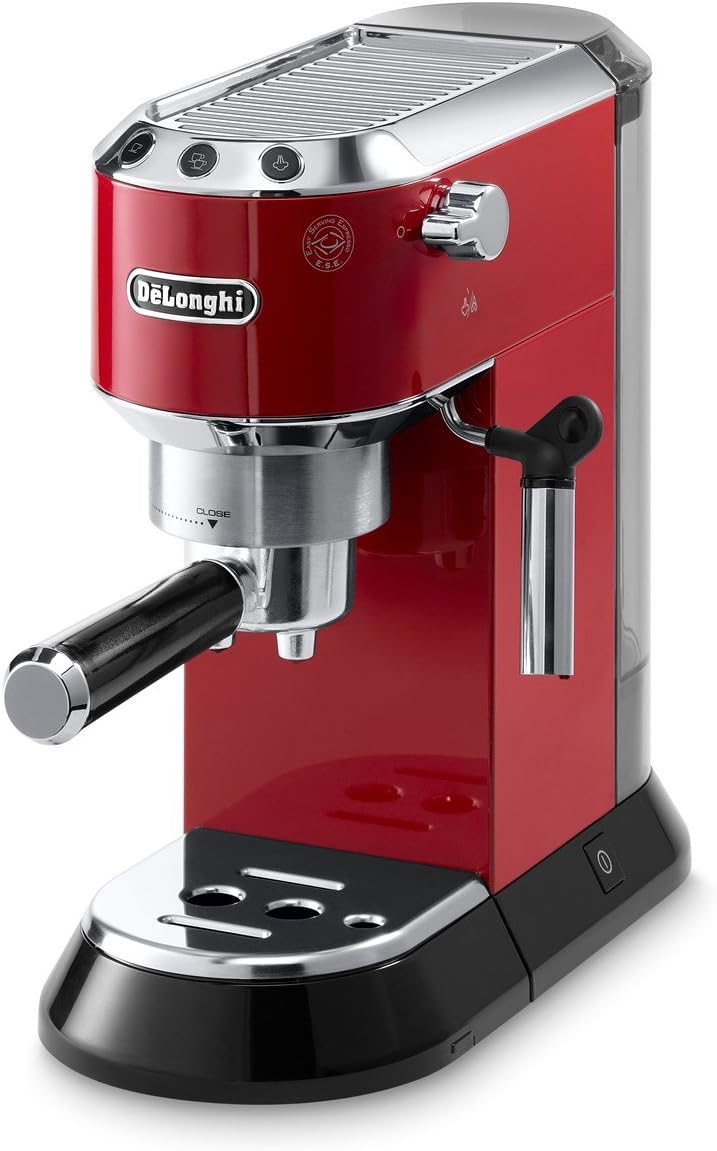 De'Longhi Dedica Espresso Machine, 15-Bar Pump, Frother, Stainless Steel | #1 Worldwide Espresso Machine Maker, Rapid Heat-Up, Frother, Compact Design, Easy to Clean