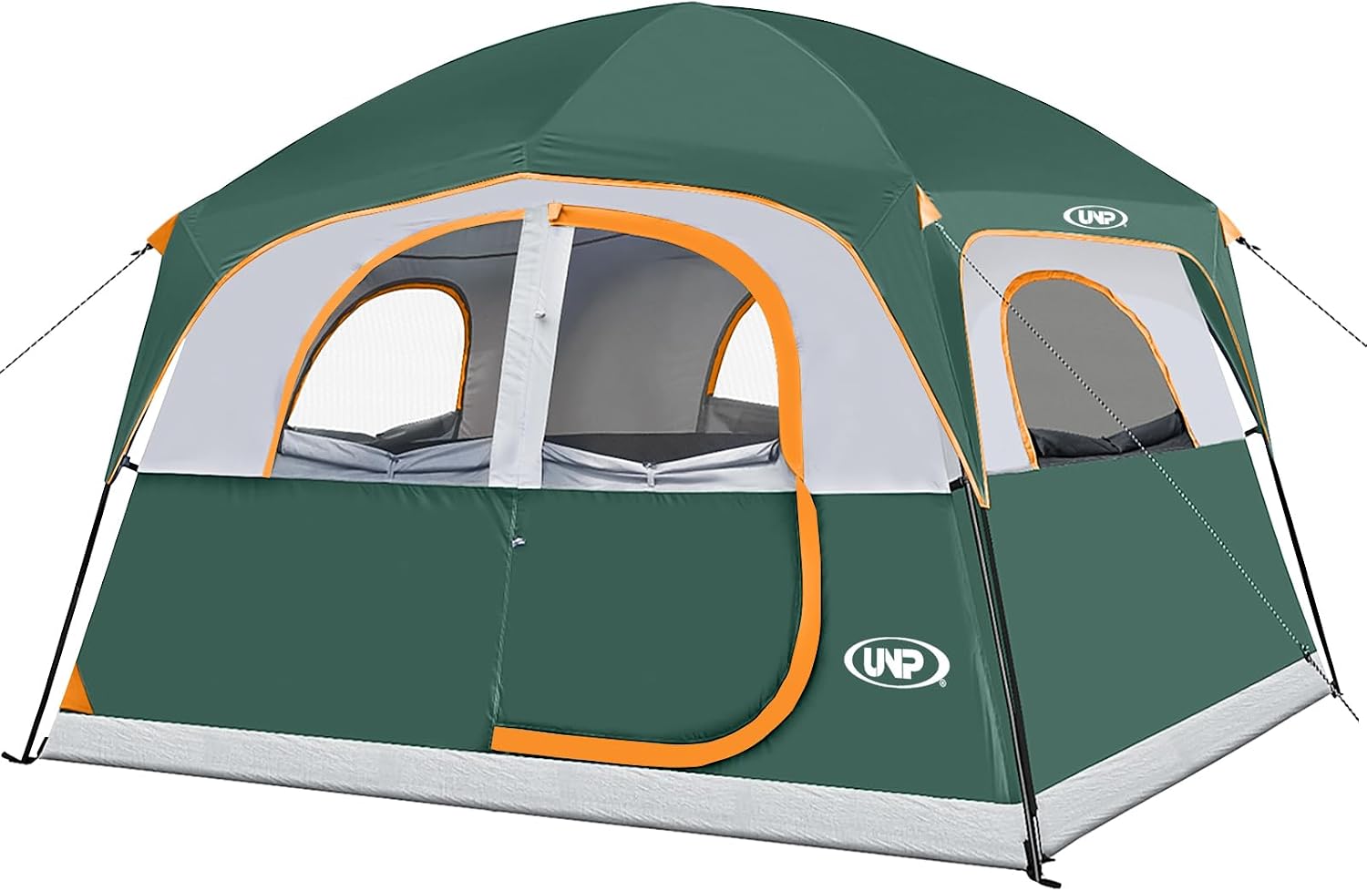 UNP 6 Person Tents for Camping Waterproof Family Cabin Tent with Rainfly