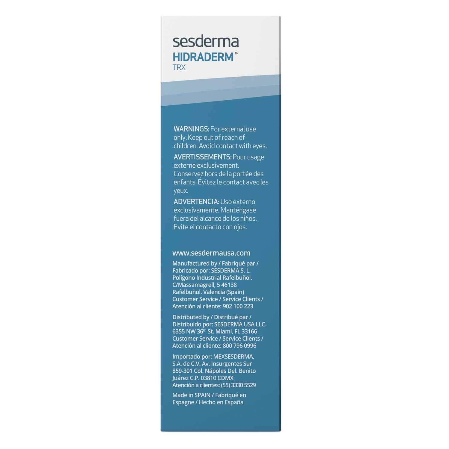Sesderma HIDRADERM TRX Gel Cream with Powerful Active Ingredients, Hydrating All-Day Moisturizer for Depigmenting Skin, 1.7 fl. Oz