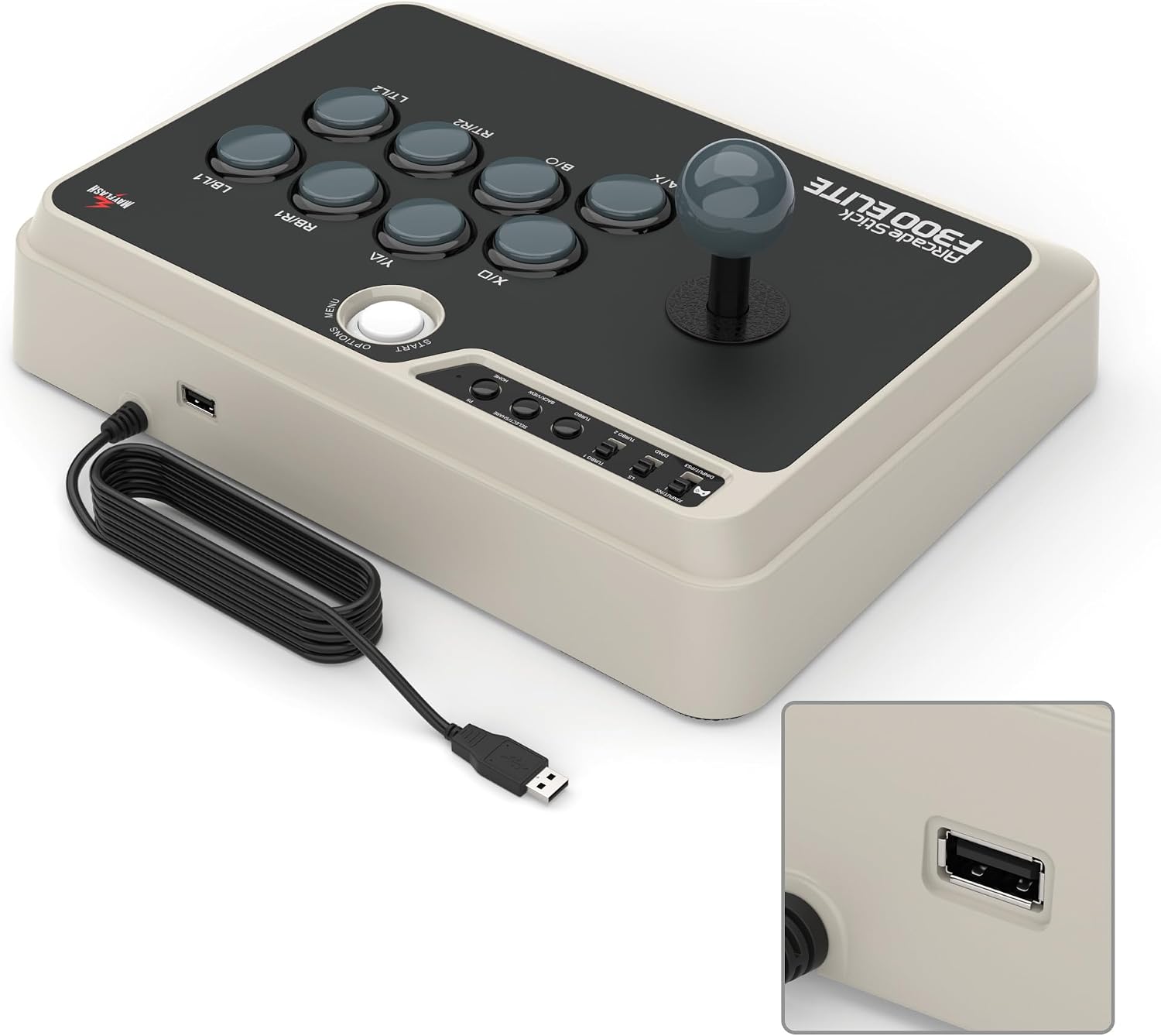 MAYFLASH Arcade Stick F300 Elite with Sanwa Buttons and Sanwa Joysticks for Switch/Switch 2, Xbox Series S/X, Xbox One, PS4, PS3, Windows, macOS