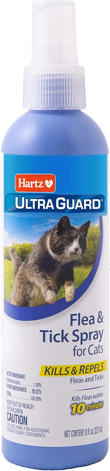 Hartz UltraGuard Plus Cat Flea & Tick Spray, 8 oz