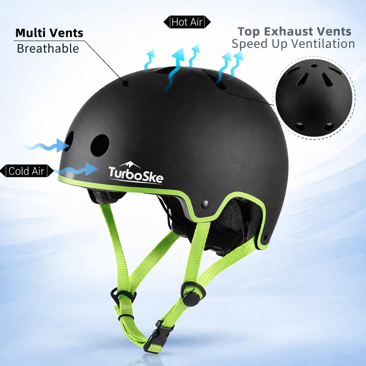 Skateboard Helmet,BMX Bike Multi-Sport Helmet for Youth,Men Women