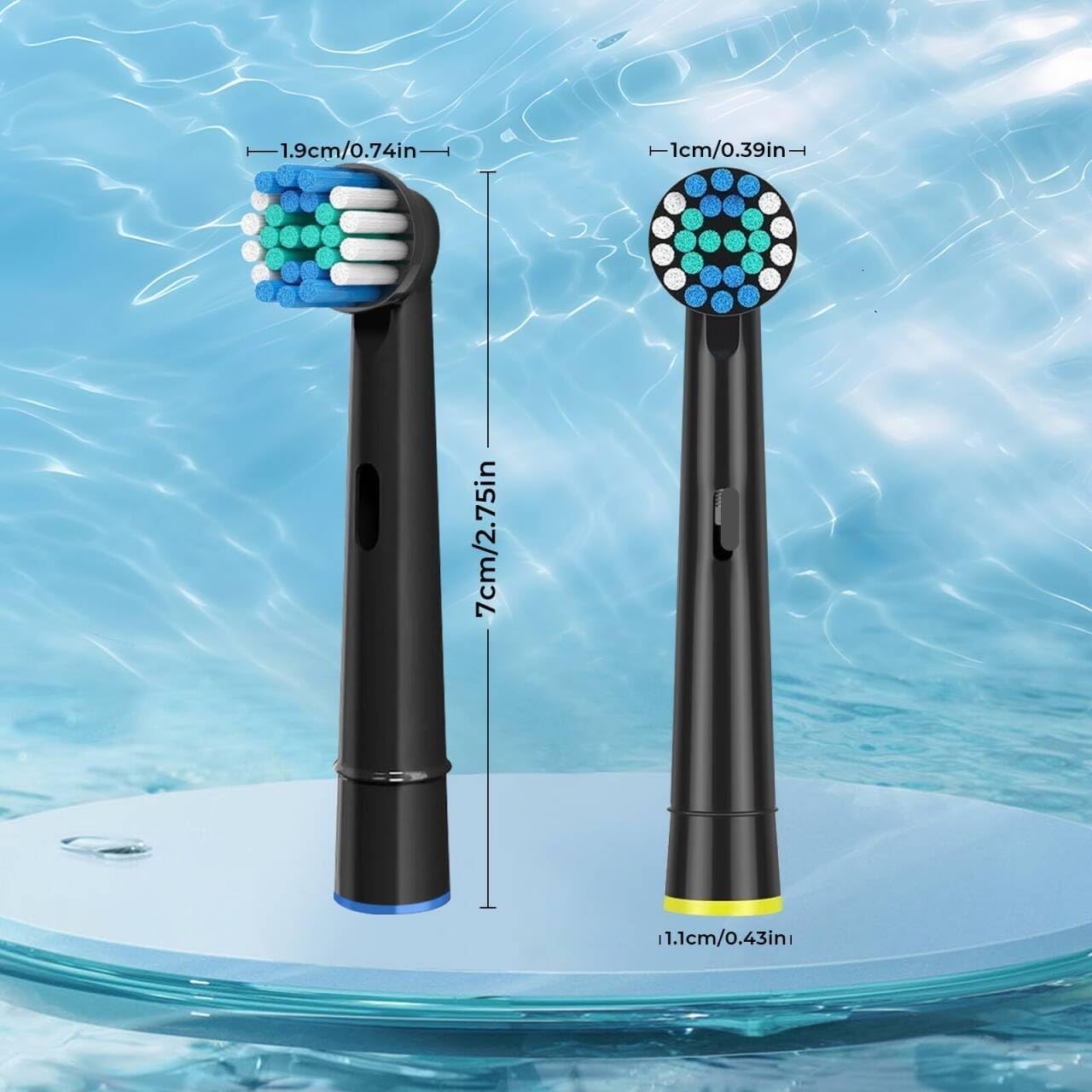 Electric Toothbrush Replacement Heads 16 Pack/Compatible Oral B Braun Replacement Brush Heads/Compatible Oral B Replacement Brush Heads