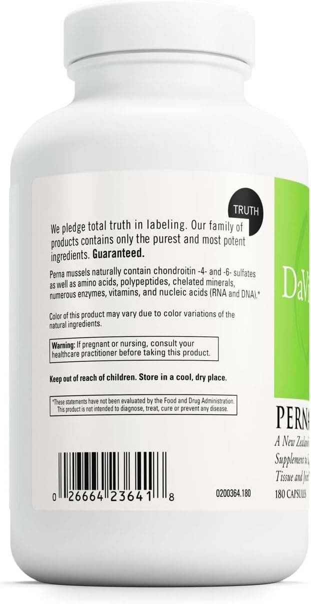 DAVINCI Labs Perna - Helps Support Joint Health with New Zealand Green Mussel, a Source of Omega-3, 6, 9 Fatty Acids