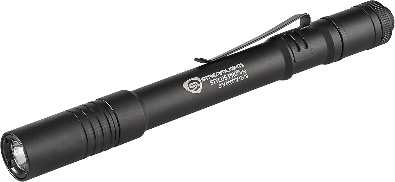Streamlight 66149 Stylus Pro UV LED Penlight with Holster, Black