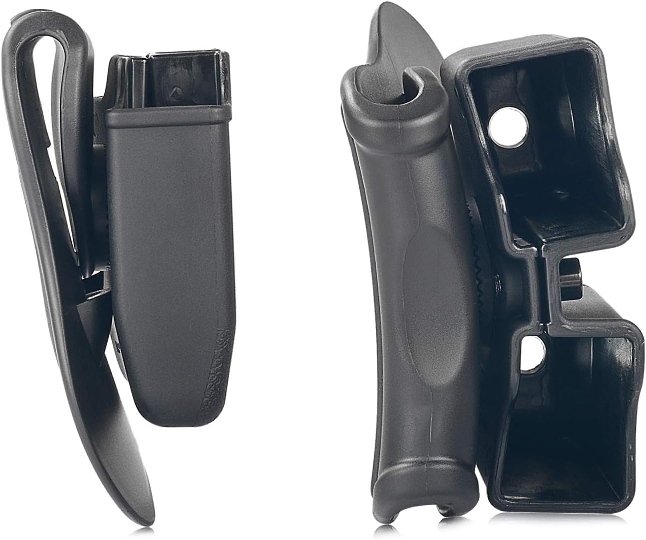 Double Mag Pouch Fit Glock 9mm/.40 Cal Magazines | Polymer Paddle Holster with 360°Adjustable Cant , Ambidextrous, Outside Waistband, Black