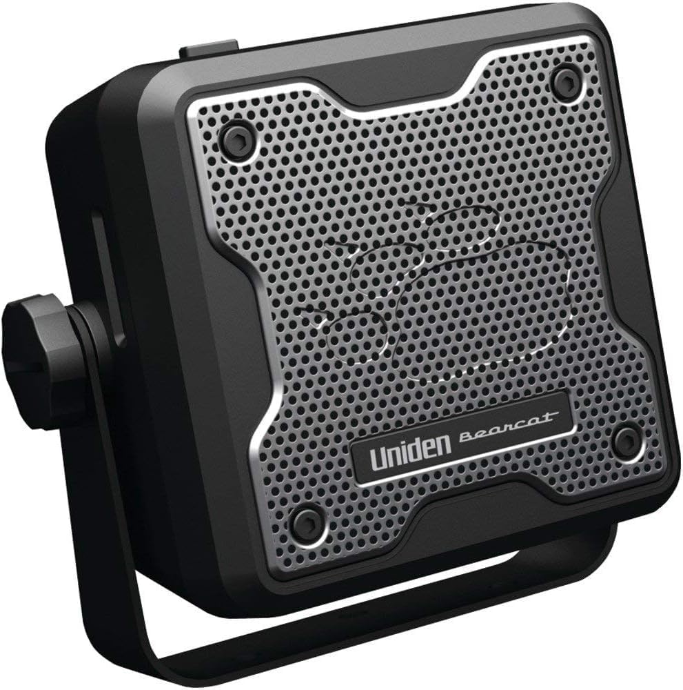Uniden (BC15) Bearcat 15-Watt External Communications Speaker. Durable Rugged Design, Perfect for Amplifying Uniden Scanners, CB Radios, and Other Communications Receivers, Black