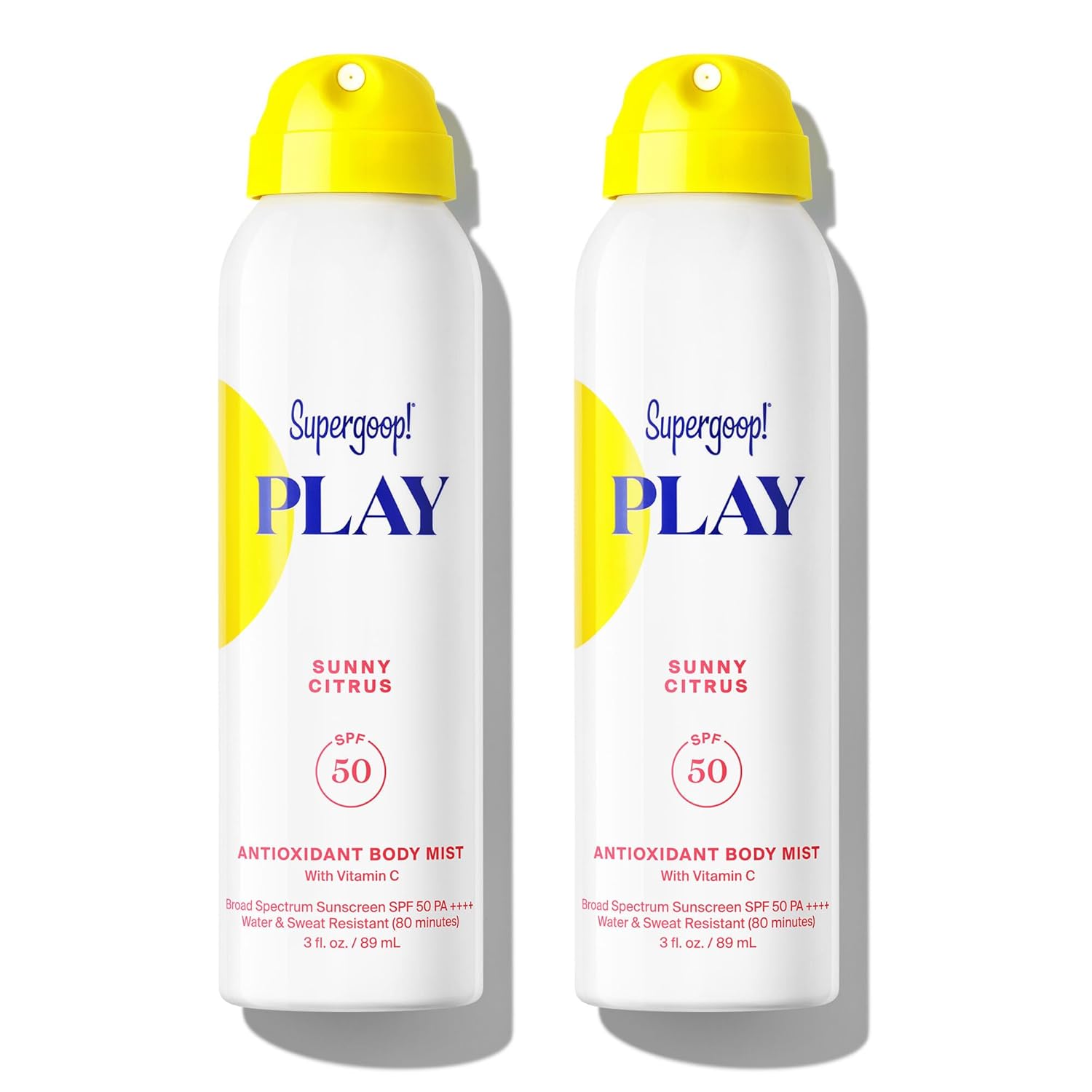 Supergoop! PLAY Antioxidant Body Mist Vitamin C -SPF 50 PA++++ Broad Spectrum Sunscreen - Body Spray - Great for Active Days
