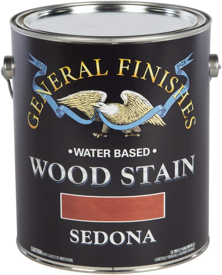 General Finishes Water Based Wood Stain, 1 Quart, Antique Oak