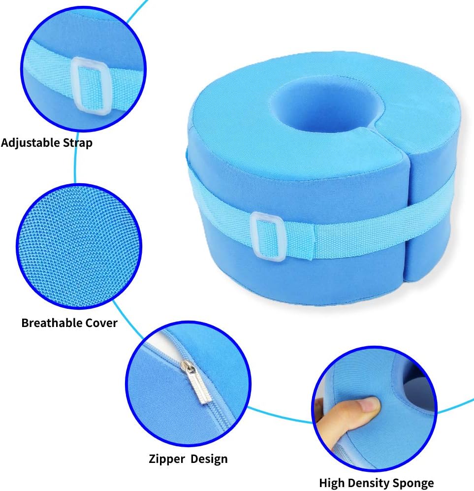 Foot Elevation Pillow, Leg Hand Rest Cushion for Bed Sleep, Foot Foam Elevator for Rest Ankle Heel Pain Relief