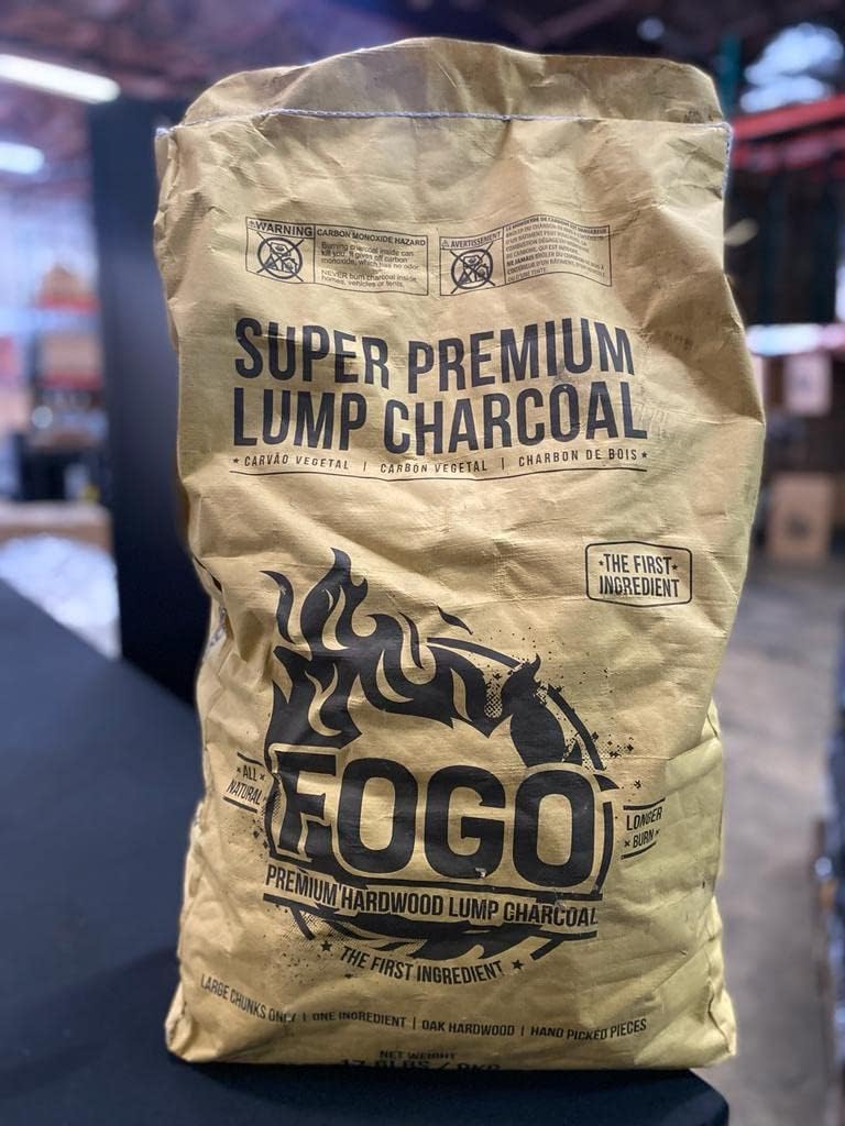 FOGO Super Premium Hardwood Lump Charcoal, Natural, Large Sized Lump Charcoal for Grilling and Smoking, Restaurant Quality, 35 Pound Bag