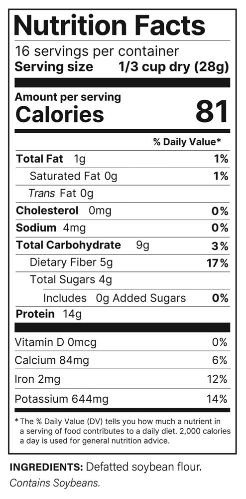 Plant Basics - Hearty Plant Protein - Unflavored Ground, 1 lb (Pack of 6), Non-GMO, Gluten Free, Low Fat, Low Sodium, Vegan, Meat Substitute