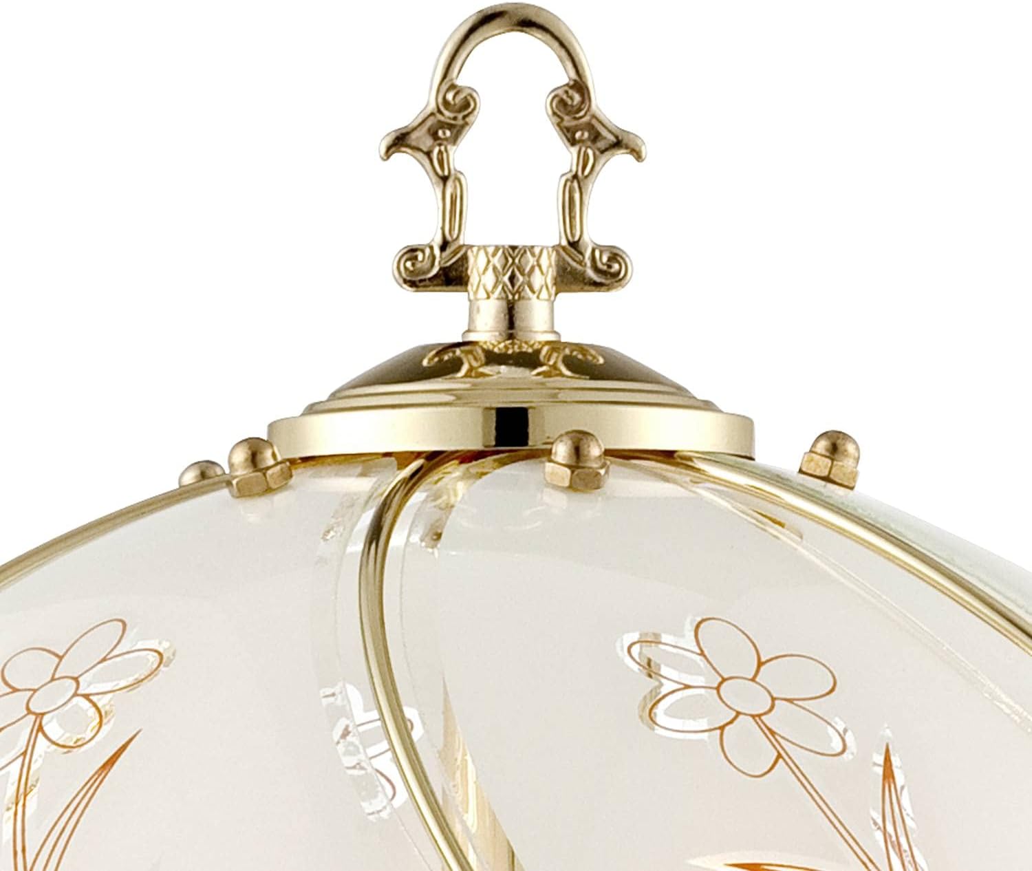 Polished Brass Flower Petal 15" Small Table Lamp Gold Touch 4-Way Glass Off | Etched Shade Art Traditional Cottage Floral Bedroom House Bedside Nightstand Home Office Living Room