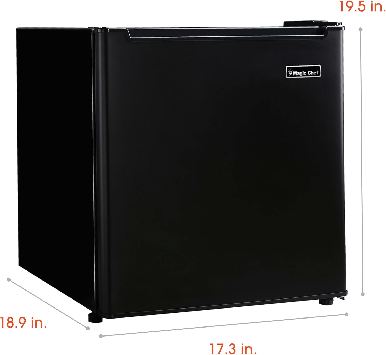 Magic Chef 1.7 cu. ft. Mini Fridge in Black with Freezerless Design