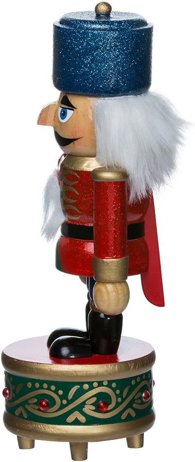 Kurt Adler Wooden Musical Soldier Nutcracker, 8.5-Inch
