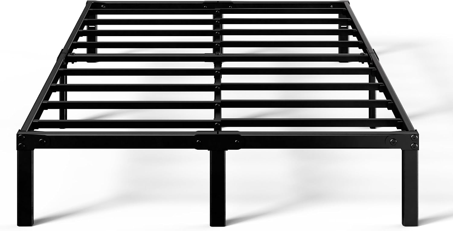 ZINUS Van 16 Inch Metal Platform Bed Frame / Steel Slat Support / No Box Spring Needed / Easy Assembly, Full