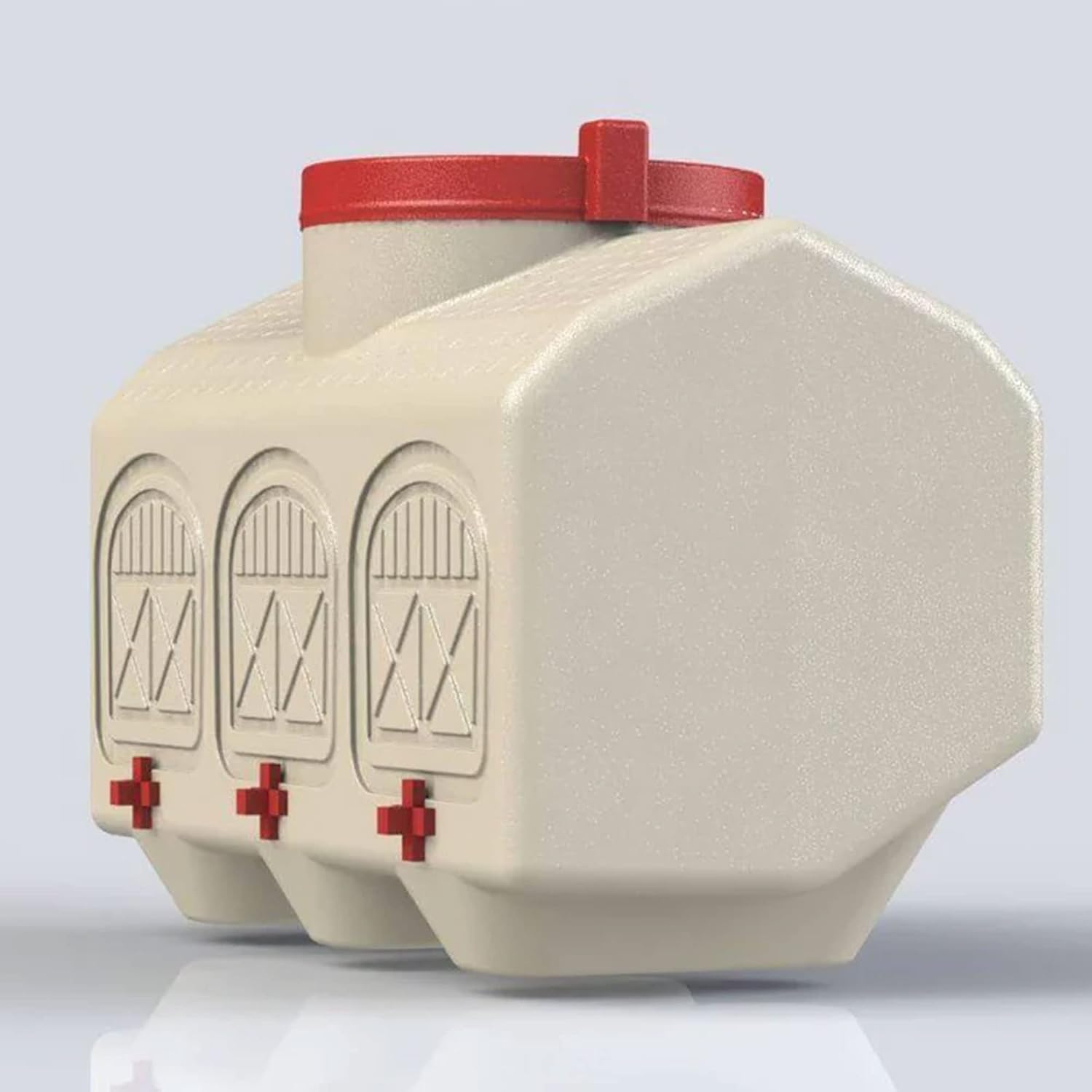 OverEZ Automatic Chicken Waterer with No Spill System, Outside and Inside Poultry Drinker