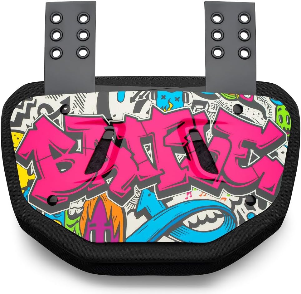 Battle Sports Novelty Football Back Plate, Kids, Adults