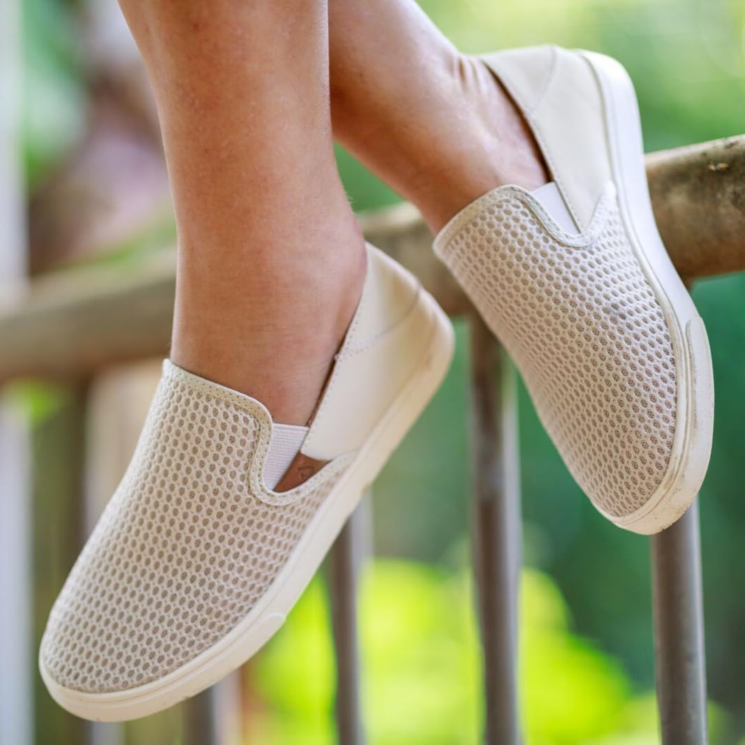 OluKai Pehuea Women's Slip On Sneakers, Casual Everyday Shoes
